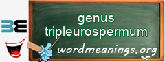 WordMeaning blackboard for genus tripleurospermum